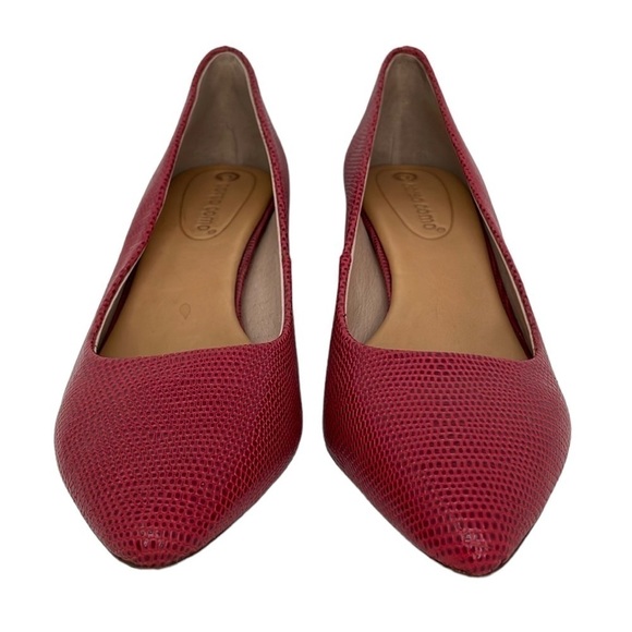 Corso Como Shoes Womens 7 Red Pumps Heels Pointed Toes Slip On - Picture 4 of 15
